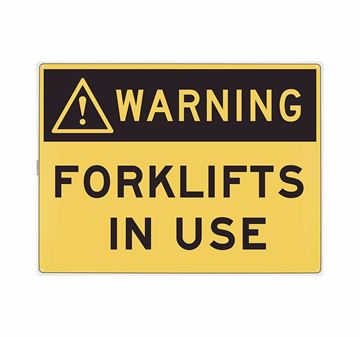 Picture of Large Sign "Forklifts In Use"