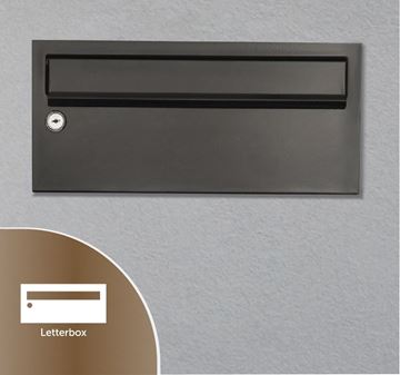 Picture of Multi Unit Letterbox Black