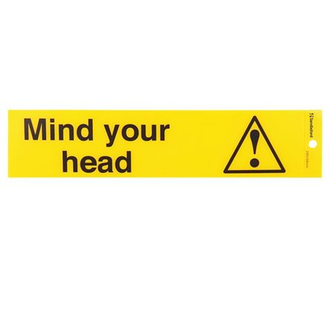 Picture of 245 x 58 mm "Mind your head"