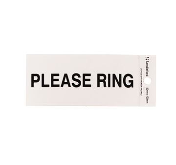 Picture of 100 x 50 mm "Please Ring" 