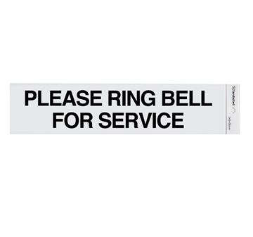 Picture of 245 x 58 mm "Please Ring Bell for Service" 