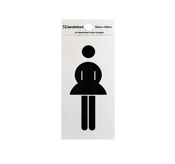 Picture of 100 x 50 mm "Ladies Symbol" 