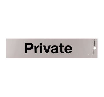 Picture of 245 x 58 mm "Private" 