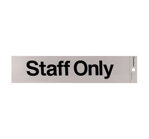 Picture of 245 x 58 mm "Staff Only" 
