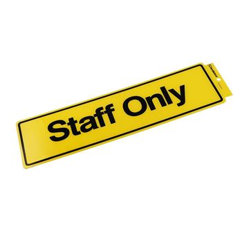 Picture of 330 x 95 mm "Staff Only"