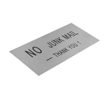 Picture of "No Junk Mail" Stainless Steel  