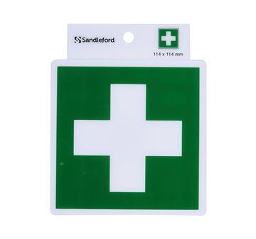 Picture of FIRST AID S/ADHESIVE SIGN 114 x 114mm