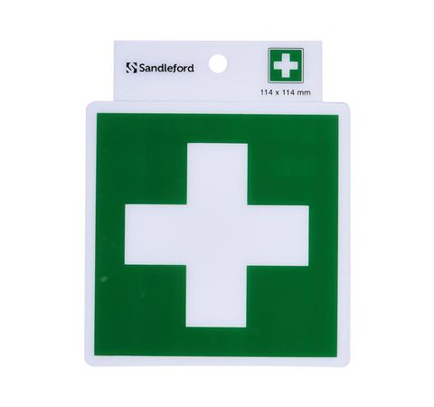 Picture of FIRST AID S/ADHESIVE SIGN 114 x 114mm