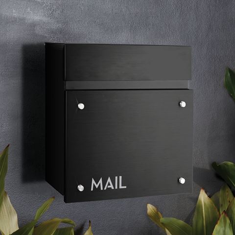 Picture of Montreal Letterbox  Black Stainless Steel
