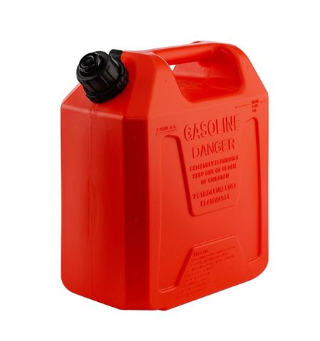 Plastic fuel can 10L, black - Jerry cans