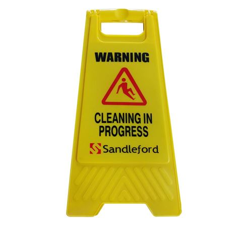 Picture of Cleaning In Progress Sign Yellow