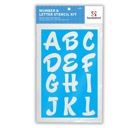 Picture of 45mm Number and Letter Stencil Kit